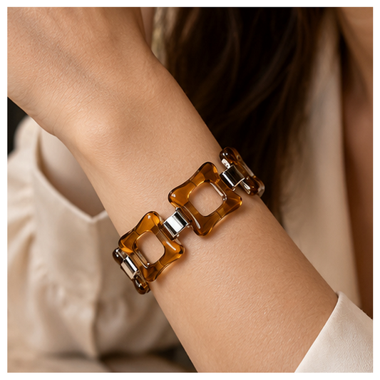 Prism Window Translucent Tile Bracelet