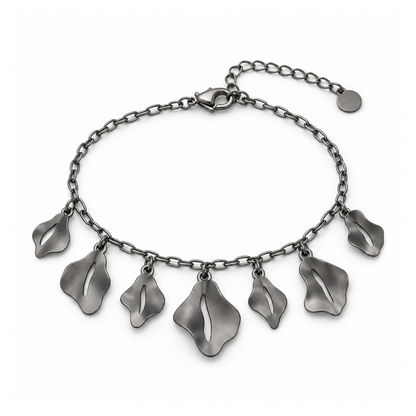 Petal Shadow Silhouette Chain Bracelet