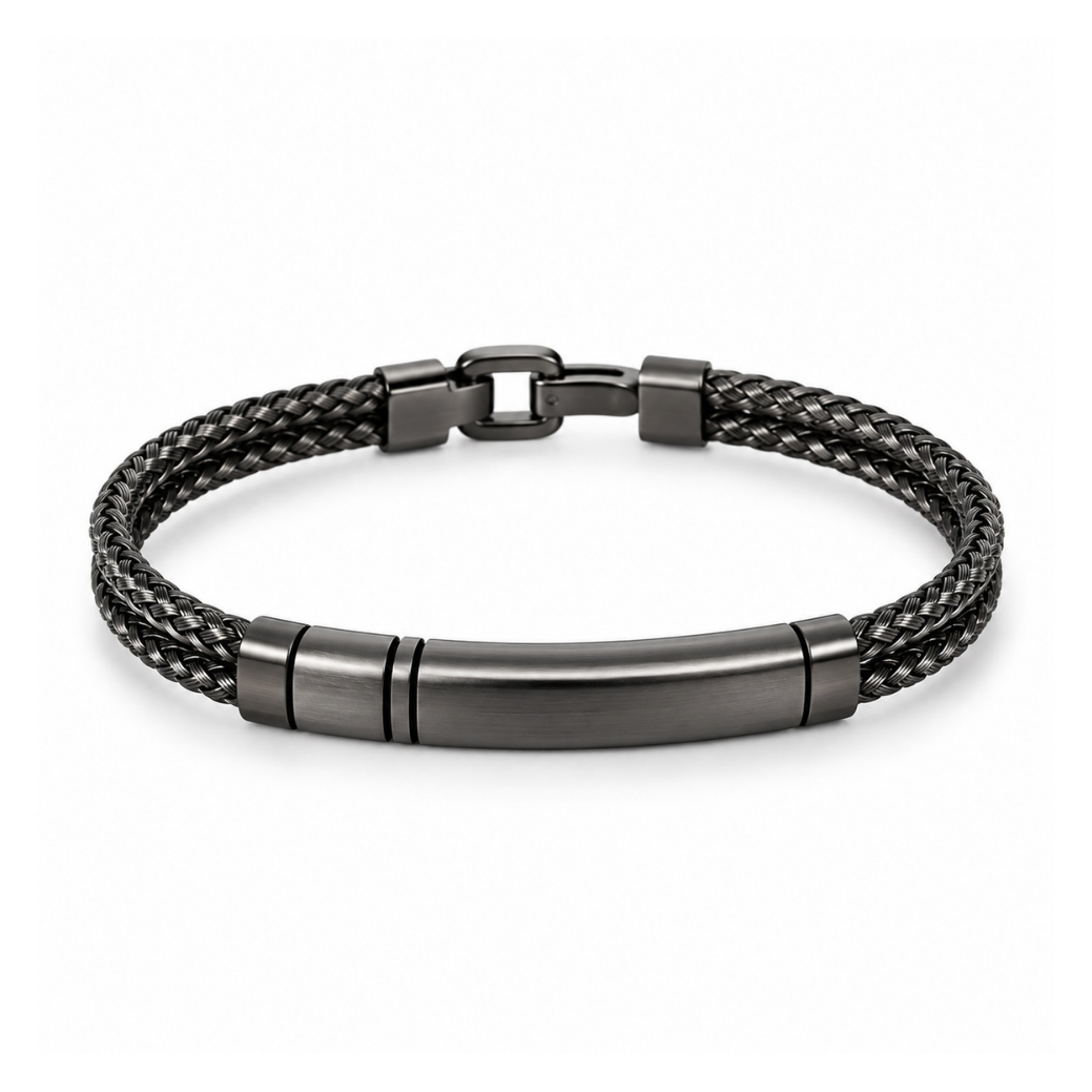 Split Latitude Braided Cable Bracelet