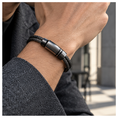 Split Latitude Braided Cable Bracelet