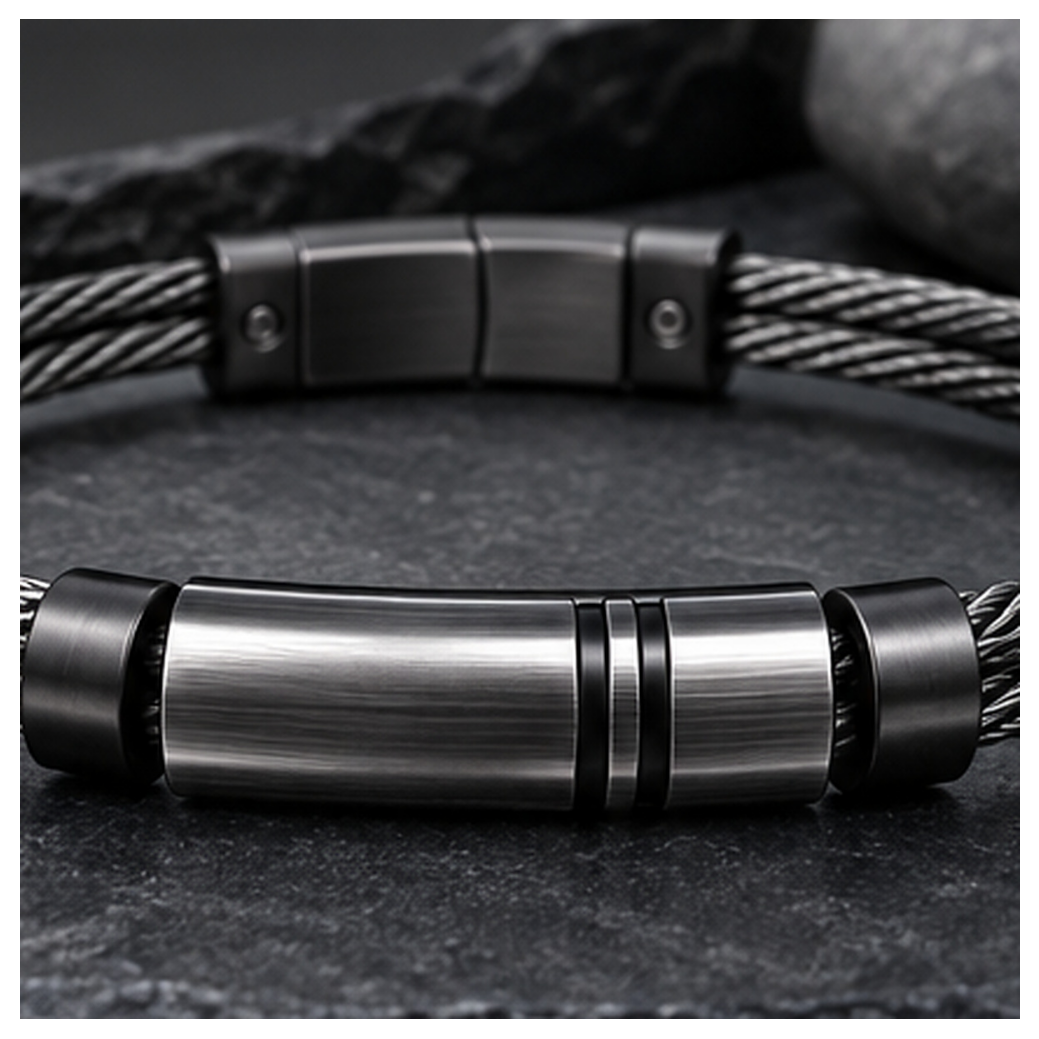 Split Latitude Braided Cable Bracelet