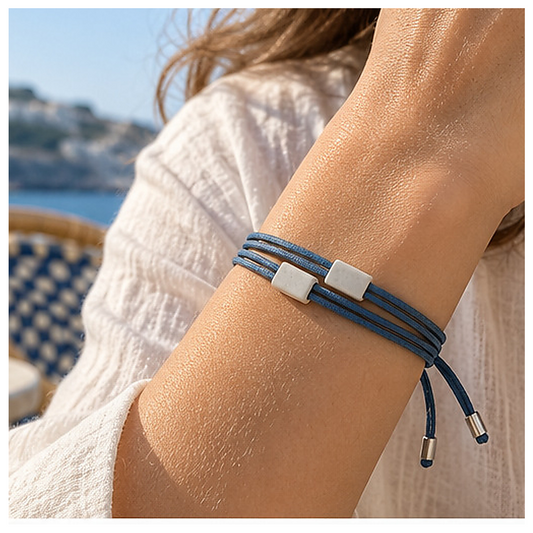 Tidal Ledger Triple-Cord Slider Bracelet